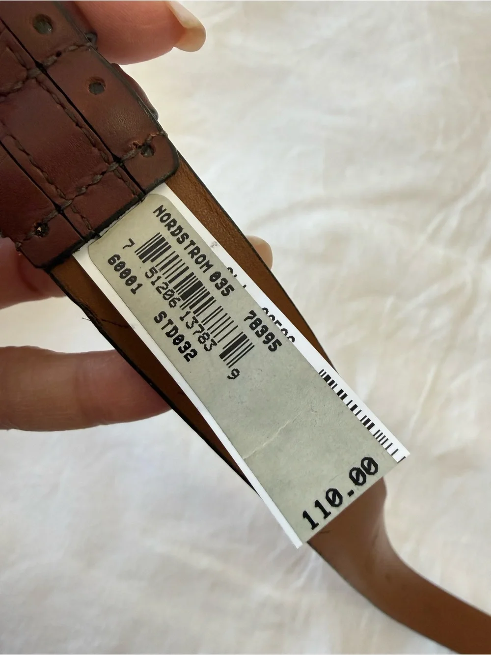 Allen Edmonds | Men SZ 32 | Brown Brogue Genuine Leather Belt | Style 36506 NWT